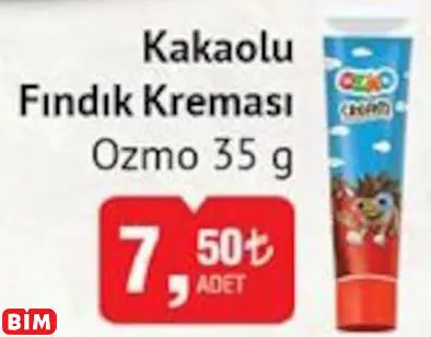 OZMO  KAKAOLU FINDIK KREMASI